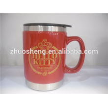 High quality new design plastic appearance coffee thermos travel mug with handle